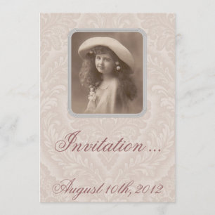 Invitation nostalgique : Se rappeler - fille