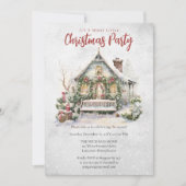 Invitation Nostalgique Vintage Gîte Noël (Devant)