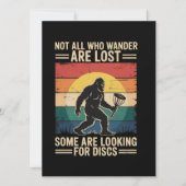 Invitation Not All Who Wander Are Lost Funny Disc Golf Disc (Devant)