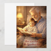 Invitation Note Card There's No Love Like Grandpa's Love Mug  (Devant / Derrière)
