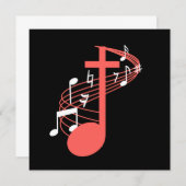 Invitation Note Cross Clef Church Choir Choral Music Chorus G (Devant / Derrière)