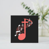 Invitation Note Cross Clef Church Choir Choral Music Chorus G (Debout devant)