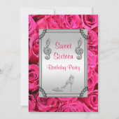 Invitation Note de musique de diamant, stylet et bonbon 16 à (Devant)