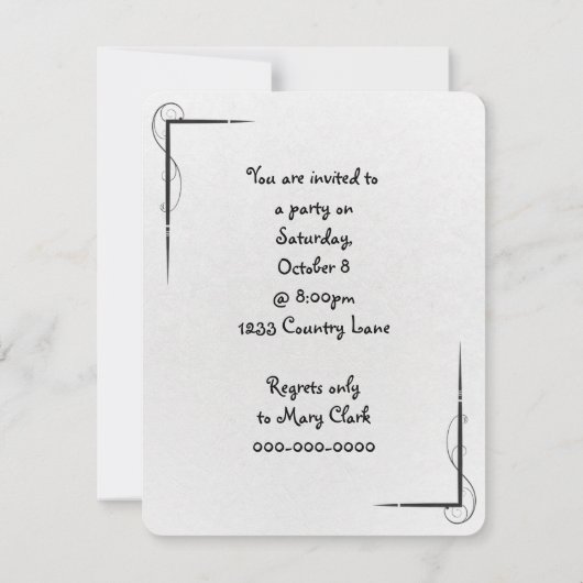 Invitation Note de rappel de la partie Office (Dos)