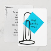 Invitation Note de rappel de la partie Office (Devant / Derrière)