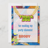 Invitation Note de remerciement pour bébé Prince (Devant)