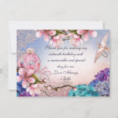 Invitation Note Merci (Dos)