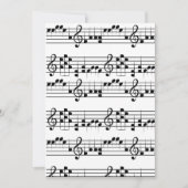 Invitation Note musicale doodart (Devant)