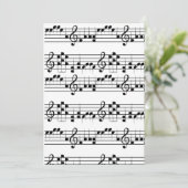 Invitation Note musicale doodart (Debout devant)