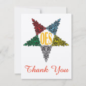 Invitation Note orientale de Merci d'étoile (Devant)