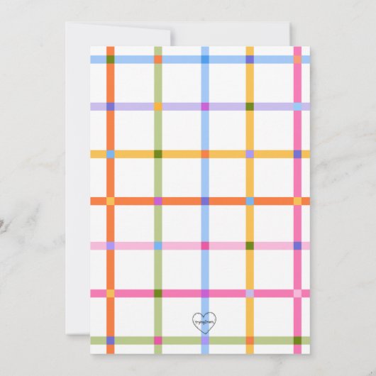 Invitation Note spéciale, fête d'anniversaire mignonne (Dos)