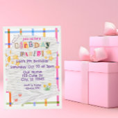 Invitation Note spéciale, fête d'anniversaire mignonne