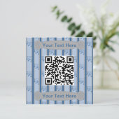 Invitation Notes de musique amusantes et fantaisistes Code QR (Debout devant)
