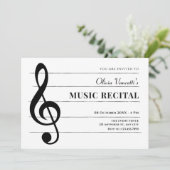 Invitation Notes de musique classique (Debout devant)