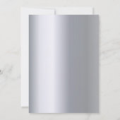 Invitation Notes de musique d'argent d'anniversaire (Dos)