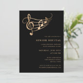 Invitation Notes de Musique Dorées Récital de Fin d'Études Él (Debout devant)