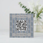 Invitation Notes de musique fantaisie et QR Code (Debout devant)