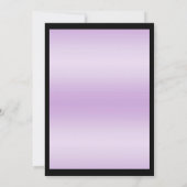 Invitation Notes de musique Lilac Glitzy Anniversaire (Dos)