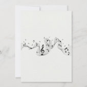 Invitation notes de musique pour piano mélodie (Dos)