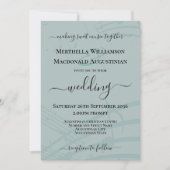 Invitation Notes de musique Sea Glass Mariage photo (Devant)