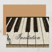 Invitation Notes de musique & Touches_ (Devant / Derrière)