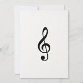 Invitation notes de partition musicale (Dos)