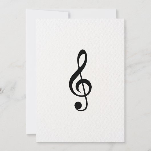 Invitation notes de partition musicale (Dos)