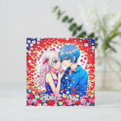 Invitation Notes de remerciement de cadeau de mariage (Debout devant)