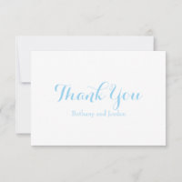Notes de remerciements personnalisées Ocean Blue