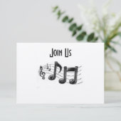 INVITATION NOTES MUSICALES DANS UNE FUN "TOUT" OCCASION INVIT (Debout devant)