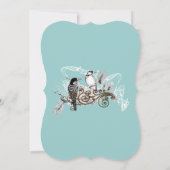 Invitation Notes musicales Inséparables Forêt Pic-de-forêt Gr (Dos)