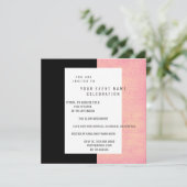 Invitation Notes musicales noires blanches Concert Rose Saumo (Debout devant)