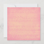 Invitation Notes musicales noires blanches Concert Rose Saumo (Dos)