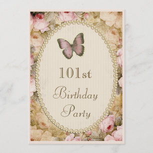 Invitation Notes musicales pour le 101e anniversaire des Rose