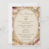 Invitation Notes musicales pour le 80e anniversaire du papill (Dos)