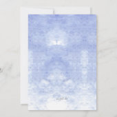 Invitation Notes musicales sur le Arrière - plan bleu (Dos)