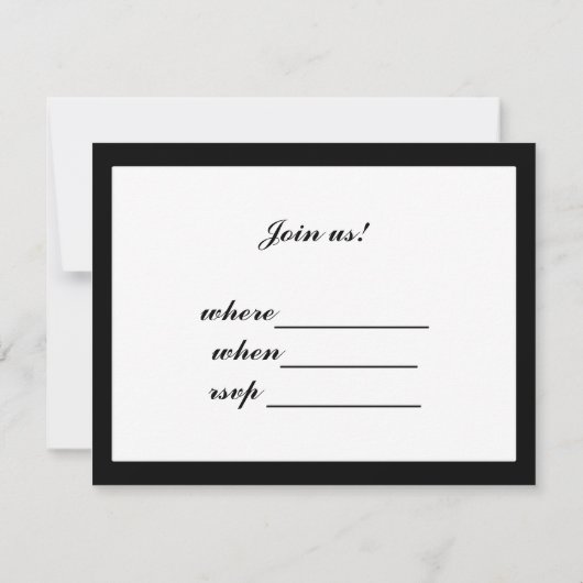 Invitation Notes musicales sur vierge (Ajouter une couleur Ar (Dos)