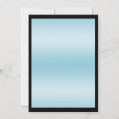 Invitation Notes musicales Turquoises Glitzy Anniversaire (Dos)