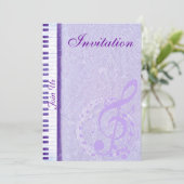 Invitation Notes musicales violettes & Keys_Invitation (Debout devant)