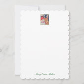 Invitation Notes personnalisés avec Santa et Rudolf (Devant)
