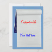 Invitation Notes pour ordinateur portable personnalisables (Devant)