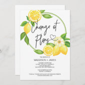 Invitation Notes reportées par le Mariage Changement de plan  (Devant / Derrière)