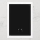 Invitation Nothing Fancy Just Love Black Elegant Wedding (Dos)