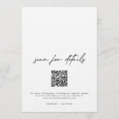 Invitation Nothing Fancy Just Love Minimalist Wedding (Dos)