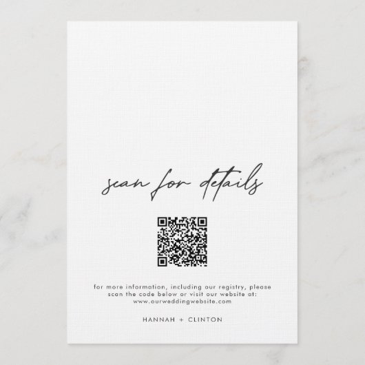 Invitation Nothing Fancy Just Love Minimalist Wedding (Dos)