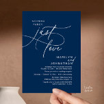 Invitation Nothing Fancy, Just Love, Romantic Wedding Dinner<br><div class="desc">Celebrate your love story with this elegant minimalist wedding invitation, designed with a refined sans font paired with delicate romantic elegant handwritten script. Perfect for couples who love modern romance, soft neutrals, and timeless typography, "Nothing Fancy, Just Love". Perfect for couples extending their joyous occasion, this invitation exudes sophistication with...</div>
