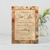 Invitation Nothing Fancy Just Love Sienna Boho Floral Wedding (Debout devant)
