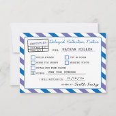 Invitation Notification de retard de la fée des dents (Devant)