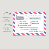 Invitation Notification de retard de la fée des dents