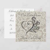 Invitation Notre amour grandit (Devant / Derrière)